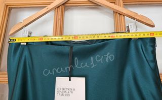 Vestido corto nudo lim. ed. verde zara L