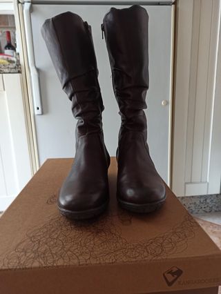 Botas altas piel mujer 37