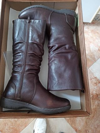 Botas altas piel mujer 37