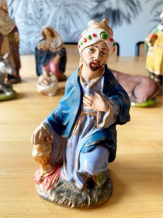 figuras de belén, nacimiento + reyes magos