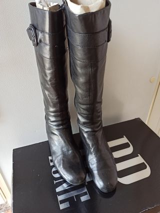 Botas altas piel mujer 38