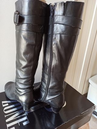 Botas altas piel mujer 38