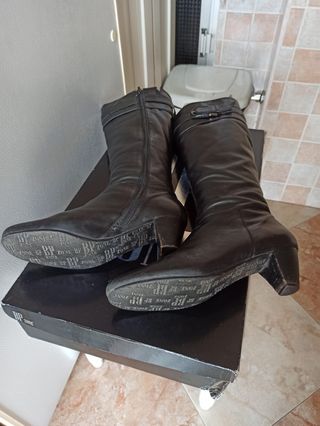 Botas altas piel mujer 38