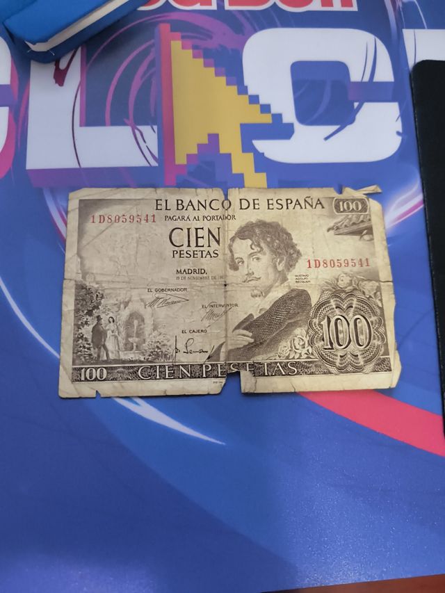 Billete de 100 pesetas 1965