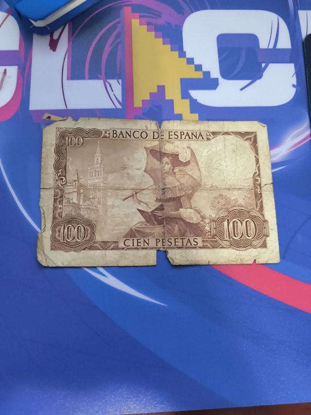 Billete de 100 pesetas 1965