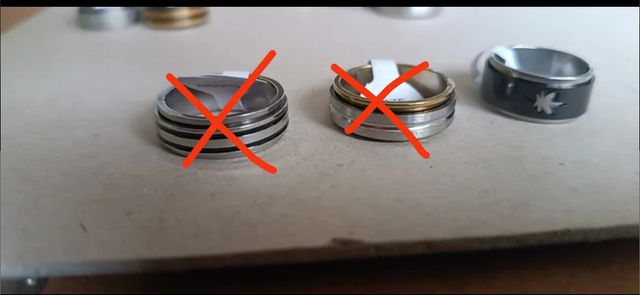 Anillo que gira el centro. Antiestresss