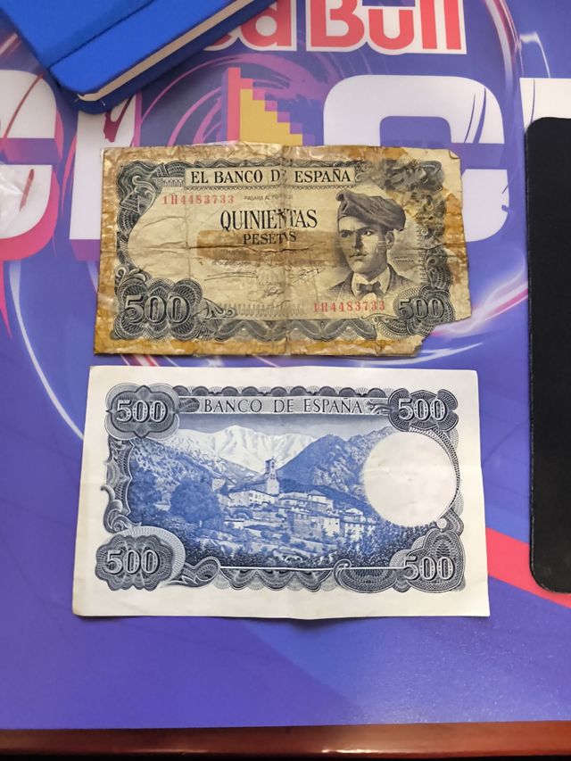 Billetes de 500 pesetas 1971 (2u)