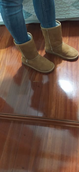 botas estilo ugg marrones talla 36