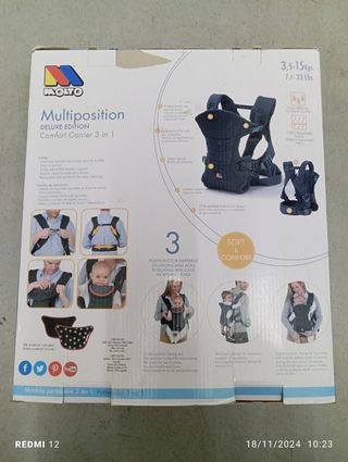 Mochila portabebés Molto