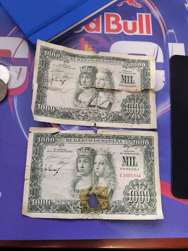 Billetes de 1000 pesetas 1957