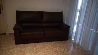 Sofá marrón chocolate