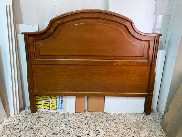 Cabecero de madera cama de matrimonio