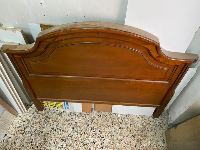 Cabecero de madera cama de matrimonio