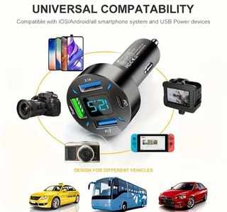 Caricabatteria per auto multipresa usb