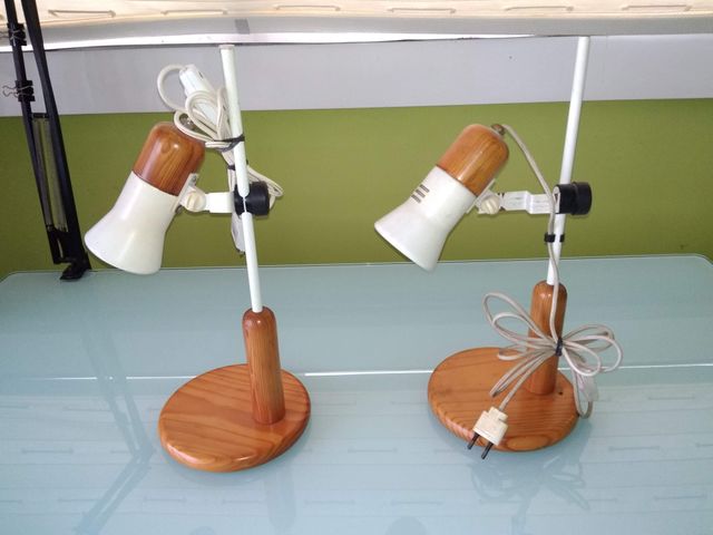 Pareja lámparas vintage estilo nórdico