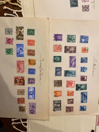 Lote sellos usados de Europa 1947