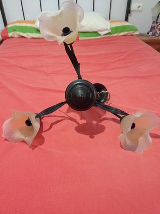 Lampara de forja de techo 