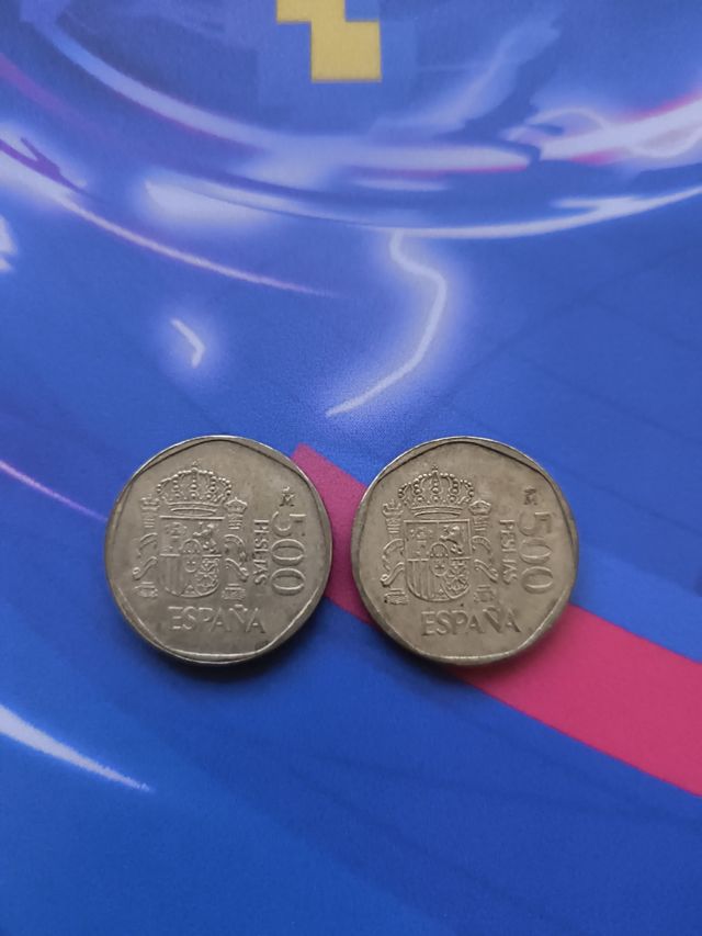 Monedas de 500 pesetas 1988 (2u)