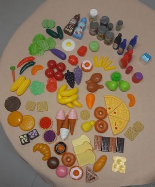 Carrito de supermercado con productos