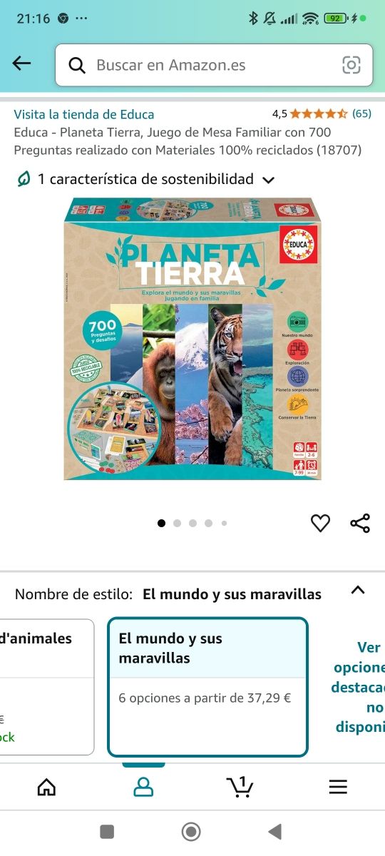 Juego Planeta Tierra