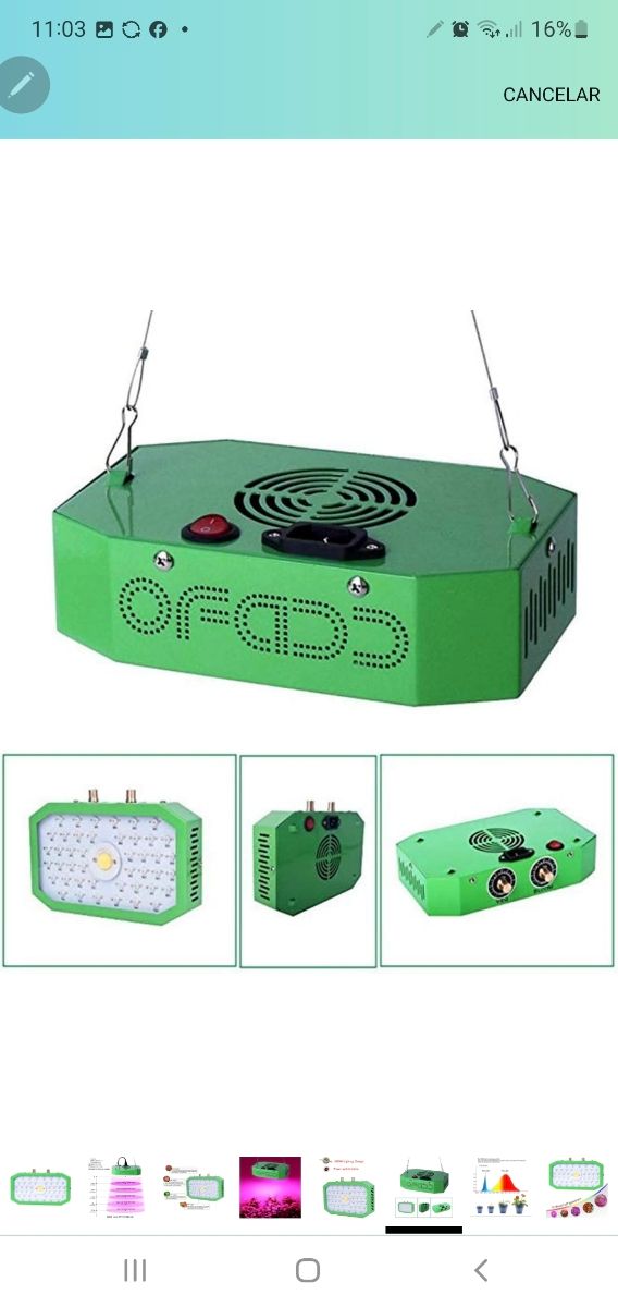 Led lámpara para plantas