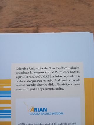 Infernurantz Arian B1 irakurgaia (CD ezik)