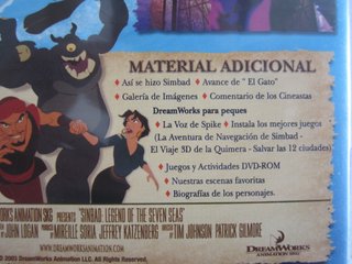 Simbad Pelicula DVD