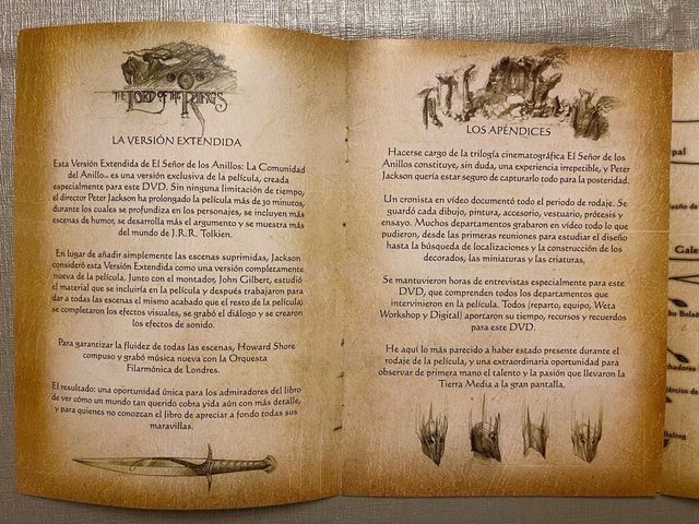 El señor de los Anillos DVD