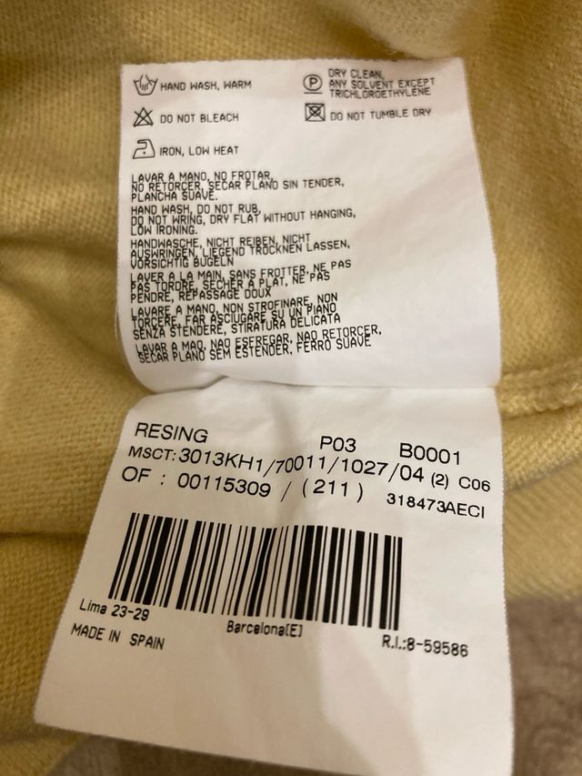 Jersey Burberry amarillo