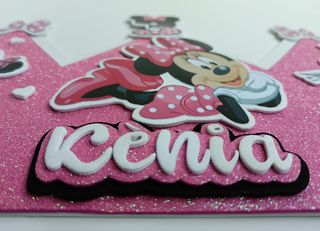 Corona y vela minnie mouse