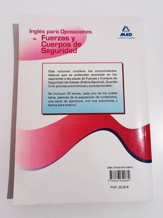 Pack 2 Libros Oposiciones Policía, Guardia Civil..