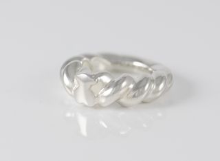 Anillo trenzado Tous de Plata 925 motivo oso Twist