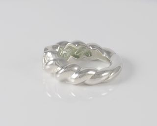 Anillo trenzado Tous de Plata 925 motivo oso Twist