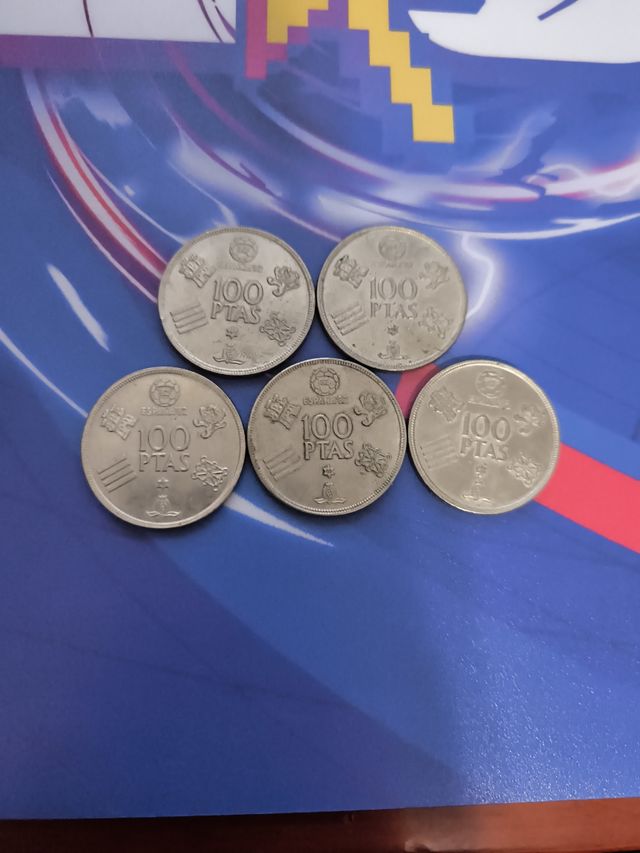 Monedas de 100 pesetas 1980 mundial 82