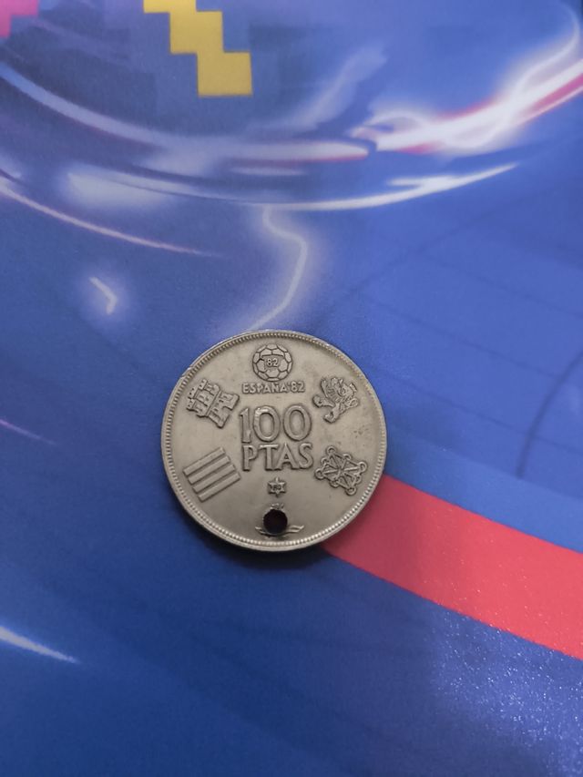 Moneda de 100 pesetas acuñada 1980*82