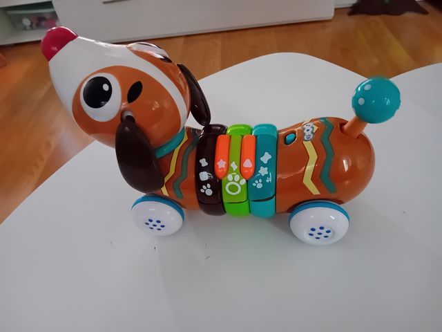 Juguete musical. Perro con luz y melodia
