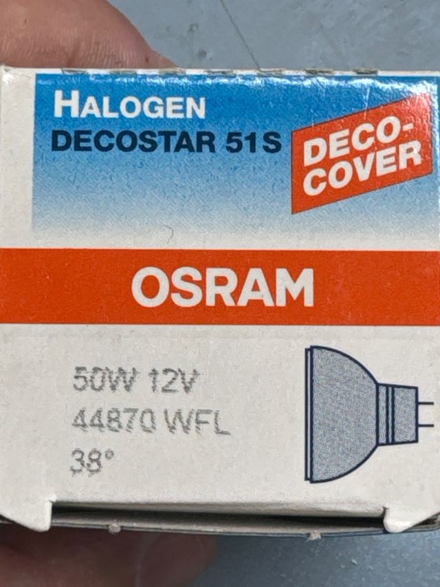 20 x Bombillas halogenas osram 12V 50W gu 5,3
