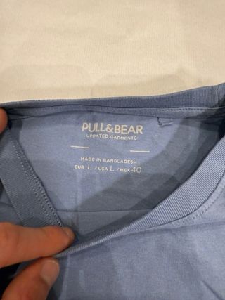 Camisets pull&bear azul gris