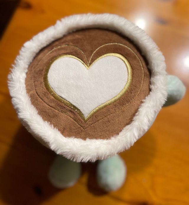 Peluche a forma di tazzina