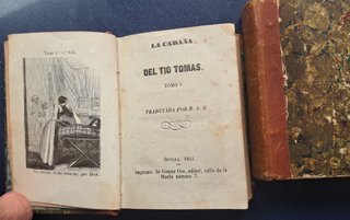 La cabaña del tío Tomás libro antiguo