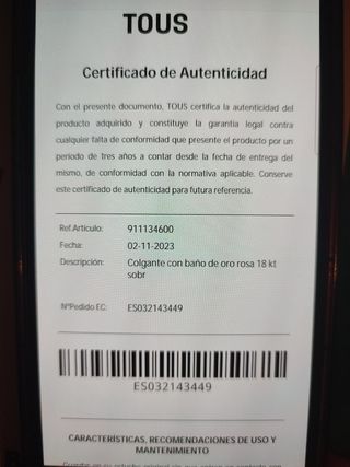 Colgante Tous Plata 
