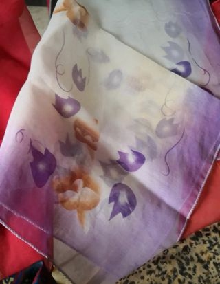 Lote de 6 pañuelos +braga cuello rosa. 