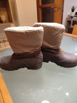 Botas nieve. Descansos