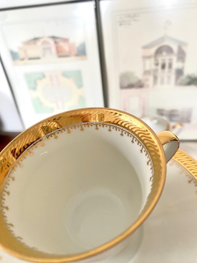 Juego de café vintage Porcelaine de Sologne Lamott