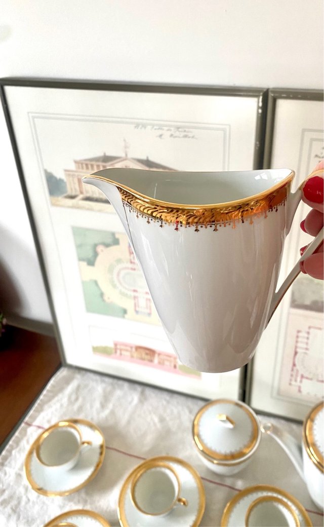 Juego de café vintage Porcelaine de Sologne Lamott