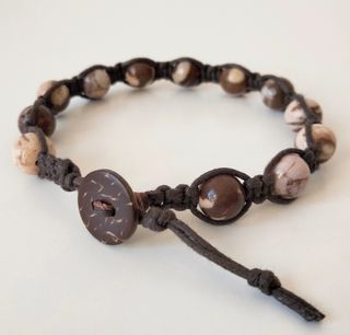 Bracciale uomo diaspro zebrato