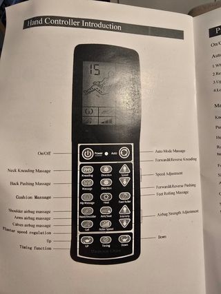 Cadeirão e sofá de massagens profissional novo com