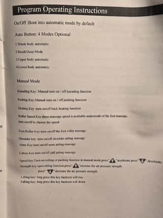 Cadeirão e sofá de massagens profissional novo com