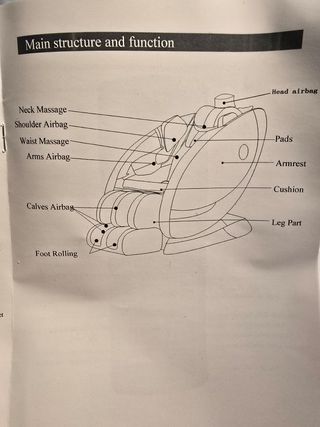 Cadeirão e sofá de massagens profissional novo com