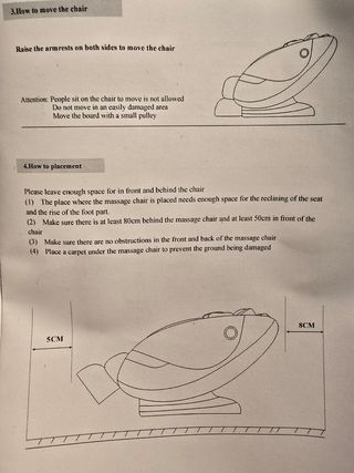 Cadeirão e sofá de massagens profissional novo com